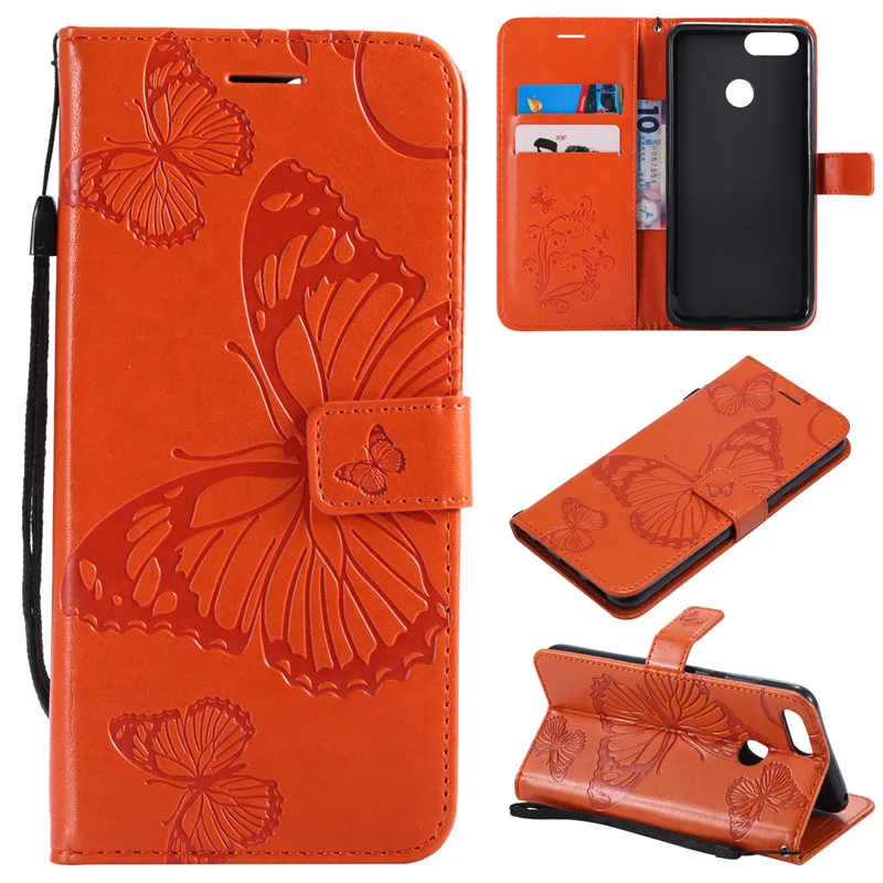 Wallet Case Cover For Huawei 7X Leather Flip 3D Butterfly Case For Huawei honor 7X Case For Huawei Honor 7X Mobile Phone Case  (10)
