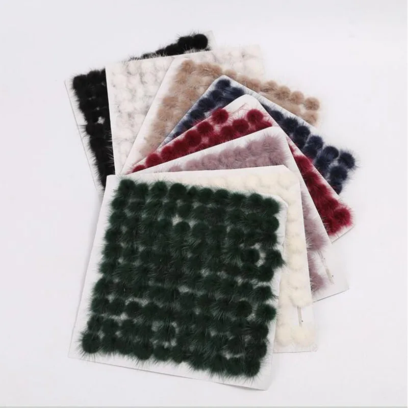 

Special Genuine Mink Fur Pom pom shoes Clip Fashion Winter Women Hats Accessories Fur Clothing Hair Band Accessories