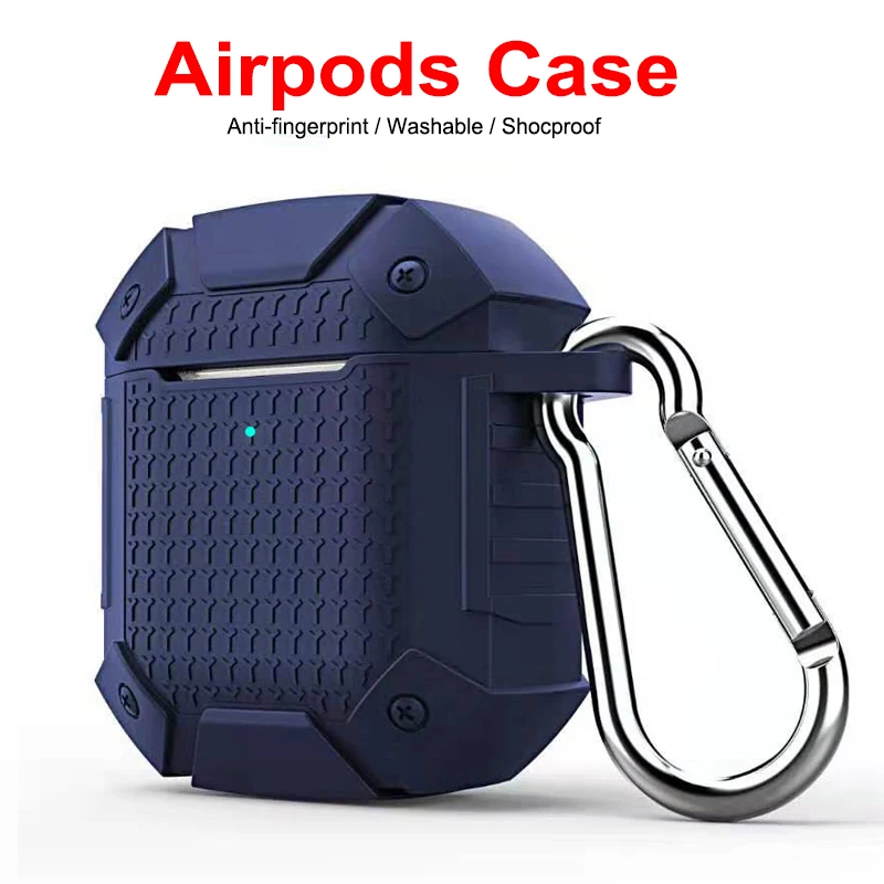 Чехол для Apple Airpods Armor противоударный чехол с полной защитой беспроводных Bluetooth