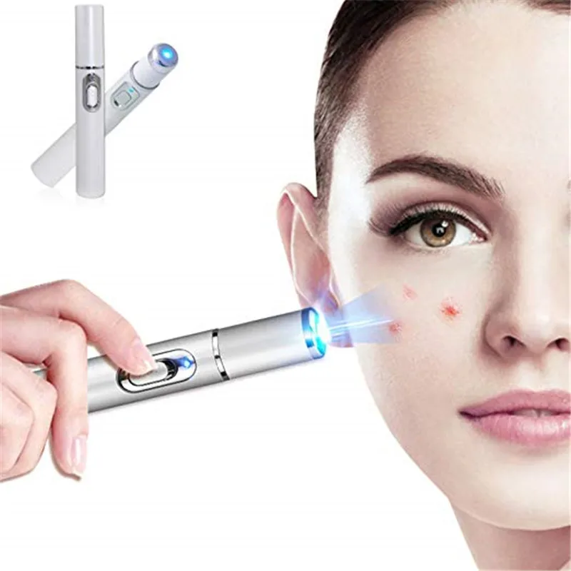 

Acne Laser Pen Portable Wrinkle Removal Machine Durable Soft Scar Remover Device Blue Light Therapy Pen Relax face cleaner