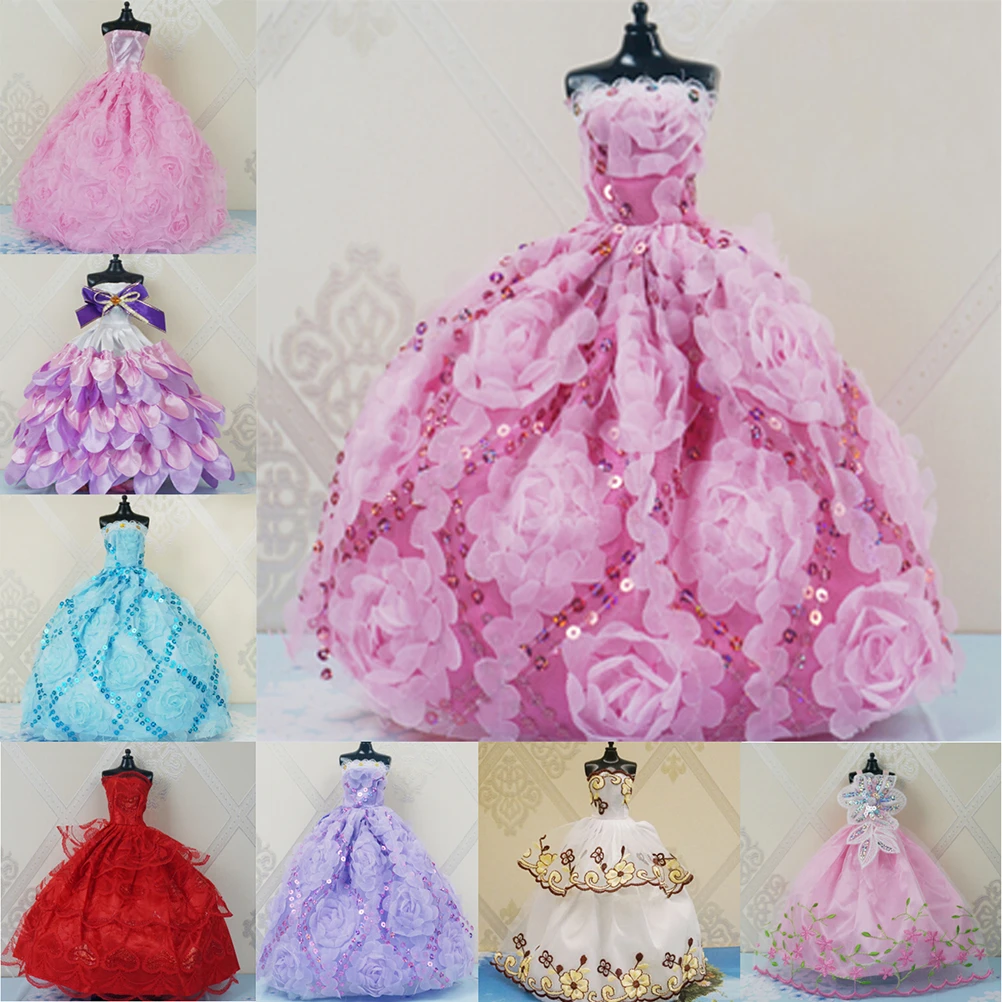 One Piece Elegant Lady Fashion Wedding Dress Party Gown Princess Cute Outfit Clothes For Doll Girls Gift Pick 8 Colors Clothes For Barbie Clothes For Barbie Dollsfor Barbie Aliexpress