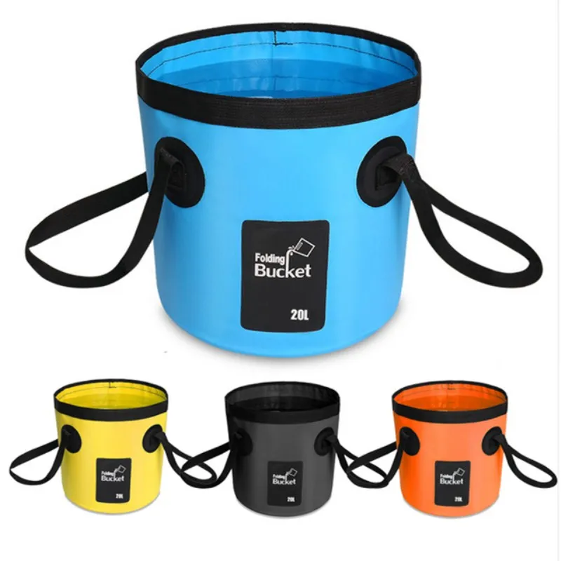 

20L Folding Foldable Collapsible Sink Washbasin Bucket Wash Basin Camping Water Pot Bag Container Car Fishing Hiking