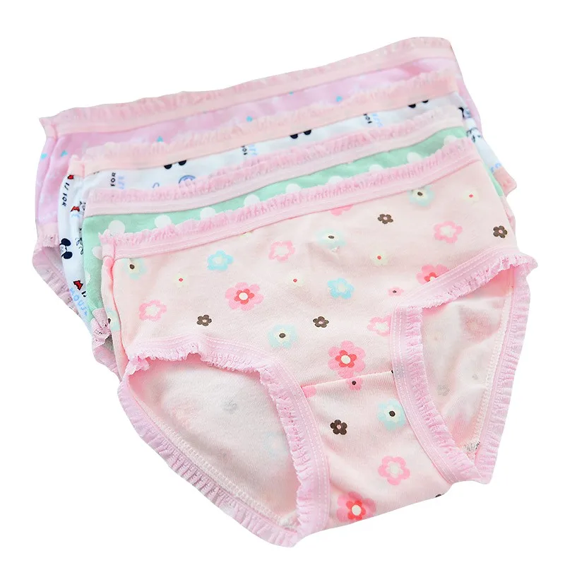12 PCS Baby Girl Underwear Panties Girl Clothes Cartoon Print Cute Baby