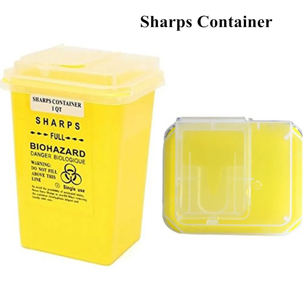 A box of full sharps. Контейнер для отходов bd sharps colector. контейнер для использованных игл. контейнер для утилизации игл олданс.