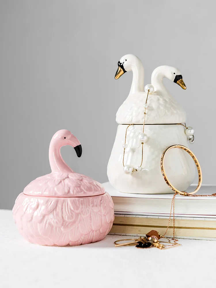 

Nordic Modern Ornament Bedroom Living Room Small Display Jewelry Box Creative Home Storage Tank