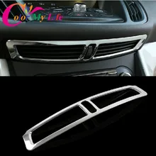 Color My Life Abs хром кондиционер вентиляционное отверстие декоративная отделка хромированные Блестки наклейка для Ford Kuga 2013 аксессуары