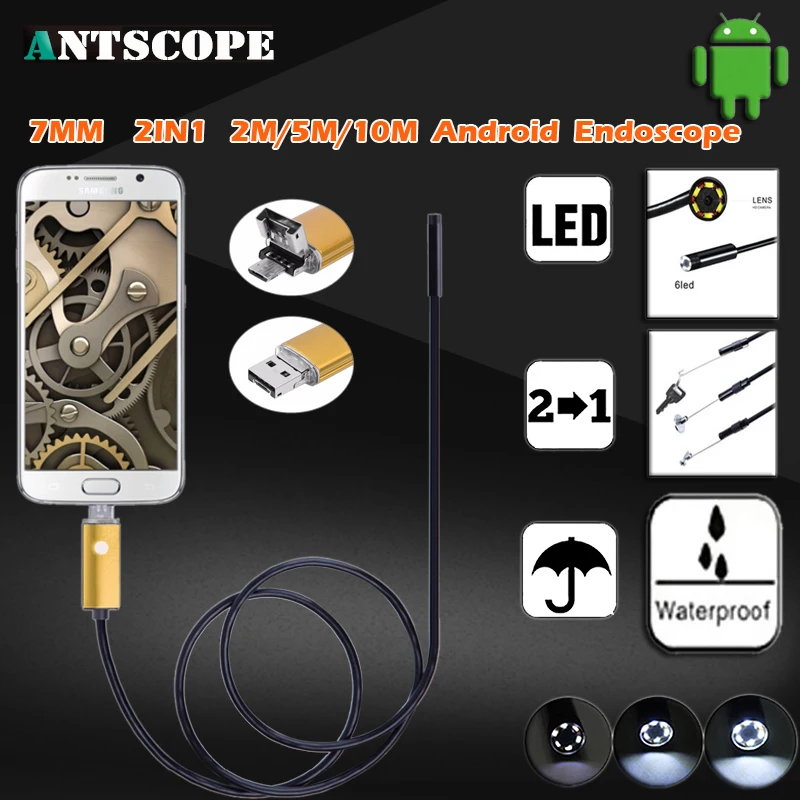 bilder für Endoskop 7 MM 2 Mt 5 Mt 10 Mt Endoskop HD USB Android Endoscopio Kamera IP67 2IN1 Android Endoskop Endoskop Inspektionskamera bilder für Endoskop 7 MM 2 Mt 5 Mt 10 Mt Endoskop HD USB Android Endoscopio Kamera IP67 2IN1 Android Endoskop Endoskop Inspektionskamera