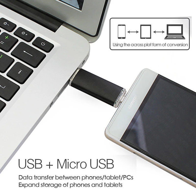 OTG USB флеш-накопитель 128 Гб Высокая скорость флеш-накопитель 64 ГБ 32 ГБ 16 ГБ 8 ГБ внешний usb-накопитель двойное использование USB Stick