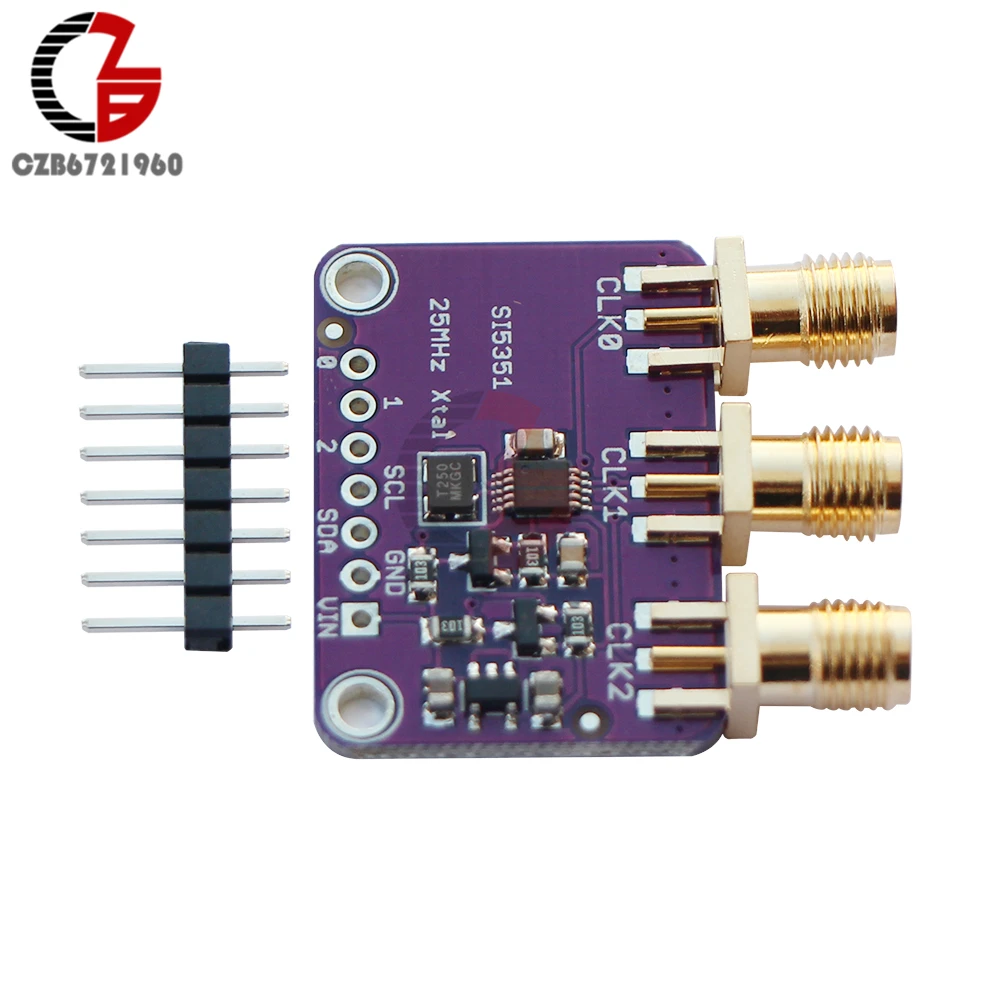 DC 3 в 5 В CJMCU-5351 Si5351A Si5351 igc часы генератор Breakout доска генератор сигналов ЧАСЫ pll делитель 8 кГц-160 МГц для Arduino