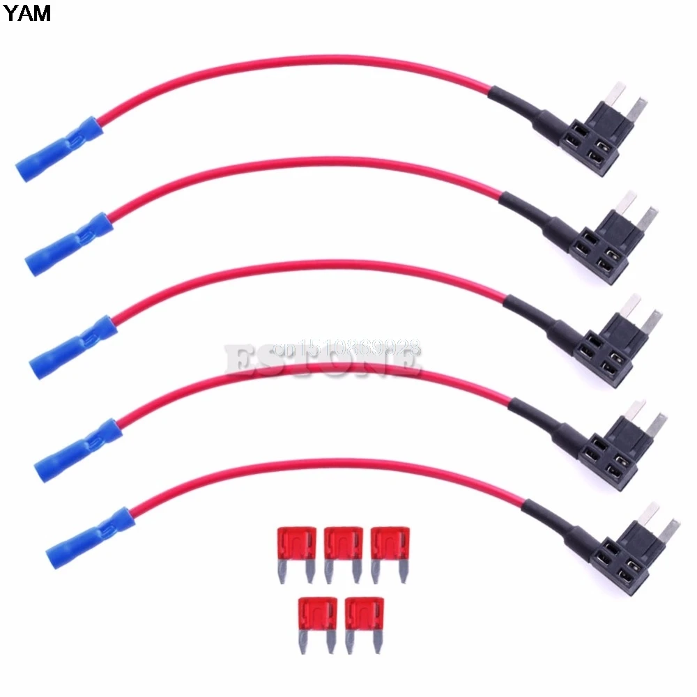 Fusible de ATM 5X Adaptador de circuito doble Grifo Adaptador Soporte para Coche Auto Camión 3 Tamaños Mc