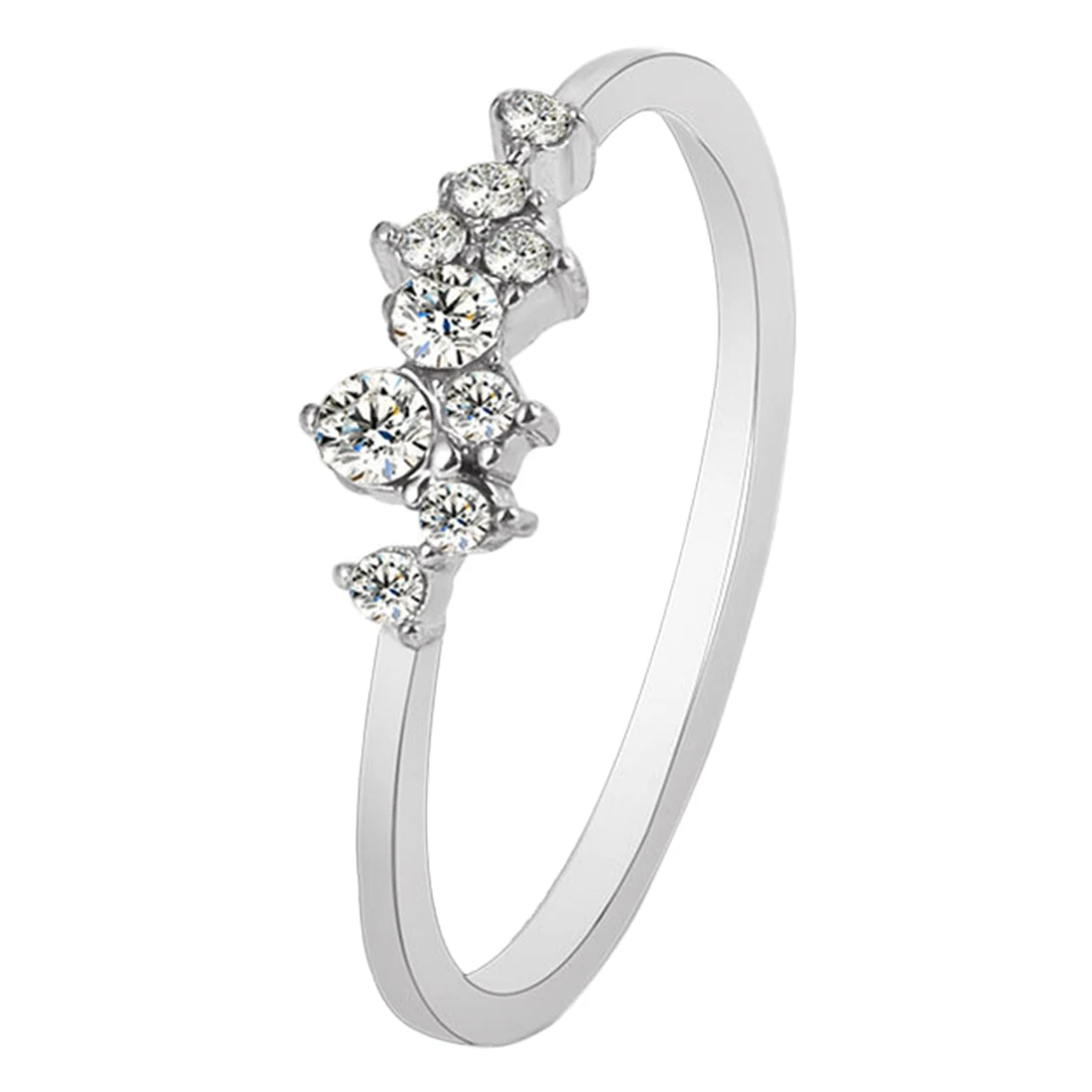 Лидер продаж кольцо с гальваническим покрытием элегантные модные женские палец кольцо ювелирные изделия страз кристалл опал кольца различных размеры