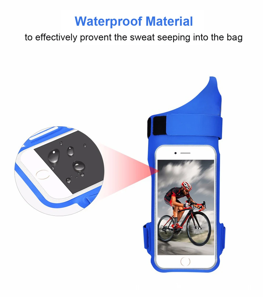 للماء الرياضة تشغيل شارة ل العالمي Armbag حامل الأكياس حقيبة القضية ل الهاتف المحمول الهاتف المحمول ل iPhone X 8 8 وعاء