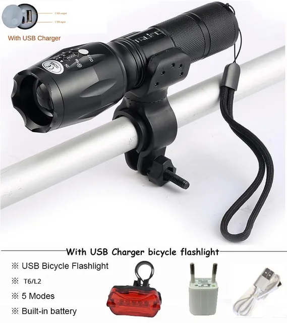 Cheap USB Flashlight 8000 lums LED T6 L2 Torch Bicycle Light cycling lamp USB Charger Bike light Bike Lamp Waterproof led ride Cheap USB Flashlight 8000 lums LED T6 L2 Torch Bicycle Light cycling lamp USB Charger Bike light Bike Lamp Waterproof led ride
