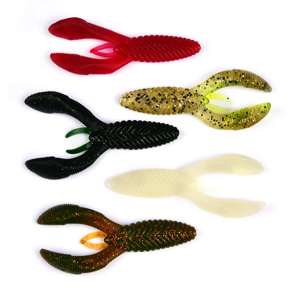 10PCS 11G/9CM Soft rubber bait Bionic artificial baits carp blackfish