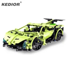 RC Racing Car Model Building Block 15-20KM/H HighSpeed Radio Controlled Cars Machine 3D Construction Brick Toys Car With Battery