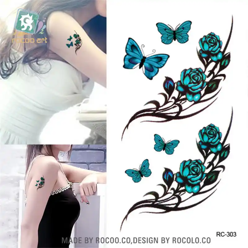 Beautiful Sexy Waterproof Temporary Tattoos For Women And Men 3d 