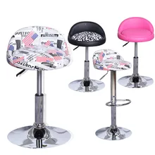 Simple fashion bar stool chair rotating lifting bar stool in front of Manicure make up chair