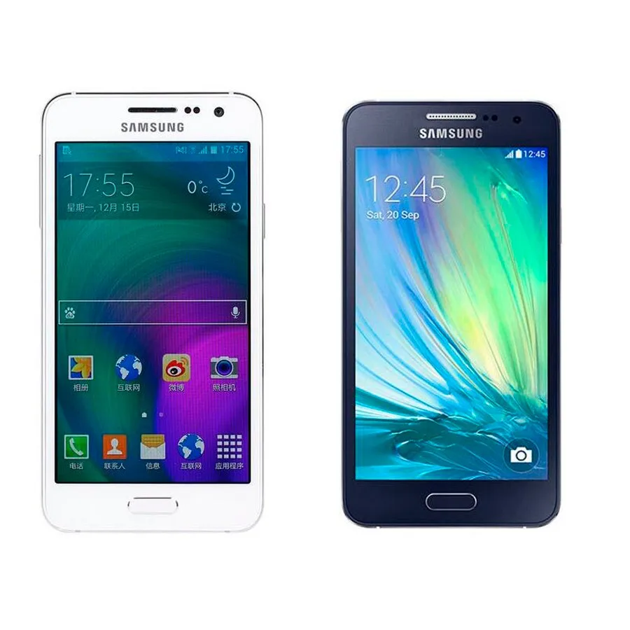 Разблокированный мобильный телефон samsung Galaxy A3 Dual SIM A3000 четырехъядерный 1 ГБ ОЗУ 4," сенсорный экран 4G-LTE