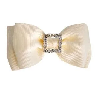 Diamond double bow antique white