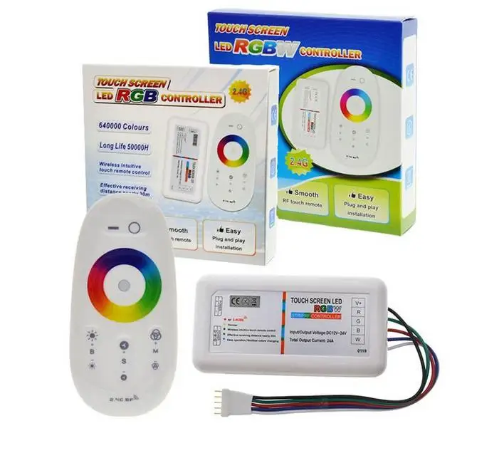 5 м 5050 RGB/RGBW/RGBWW набор светодиодных лент с сенсорным экраном 2 4G RF пульт