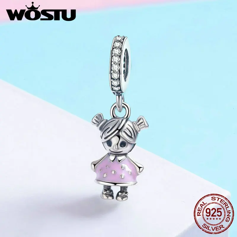 WOSTU/горячая Распродажа Стерлинговое Серебро 925 пробы милый кулон для маленькой