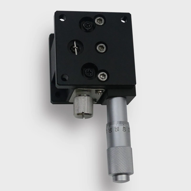 

40*40mm Z Axis Manual Lift Displacement Fine Tuning Platform Cross Roller Linear Guide Stage Sliding Table
