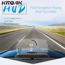 Universal Mobile Phone font b Car b font Holder Windscreen Projector HUD Head Up Display 6