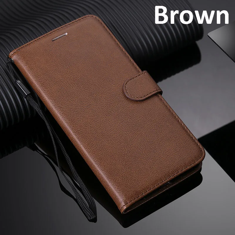 Кожаный чехол для Red mi Note 8 Pro с отделениями для карт и подставкой, чехол-бумажник для Xiaomi mi 9 Pro, чехол для Red mi 8A, однотонный чехол для телефона - Цвет: KTCS-Brown