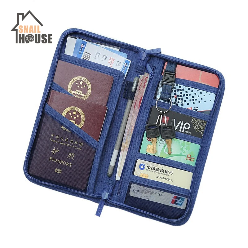 

Snailhouse Passport Travel Wallet Document Passport Holder Multi-purpose Credit Card Package ID Holder Storage Organizer