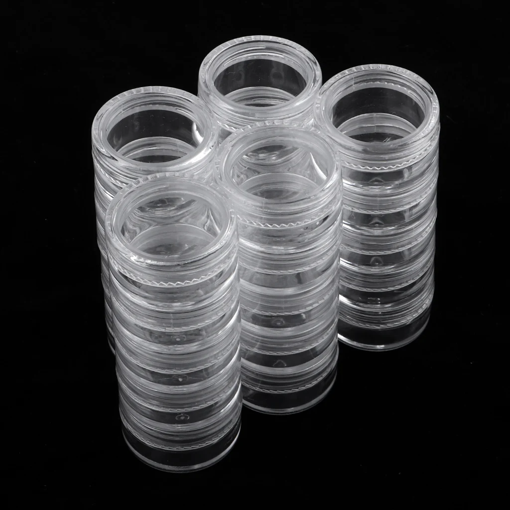 Plastic Jewelry Organizer Container Storage Box Single Mini Plastic Storage Box 25 Grids for Beads, Jewelry, Tools, Pills