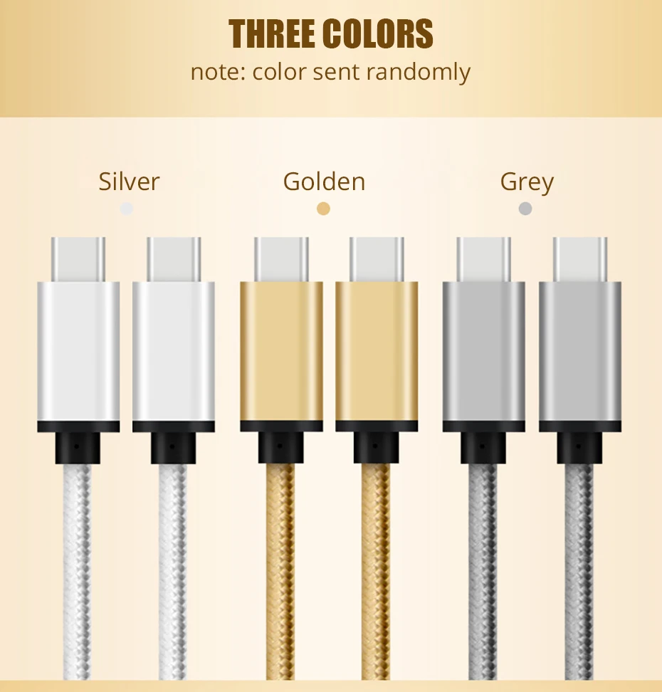 USB Type C Cable 2.4 USB C to USB-C Cable for Samsung Galaxy S9 Note 9 Fast Charging Type C Cable for Oneplus USB 3.0 Cord