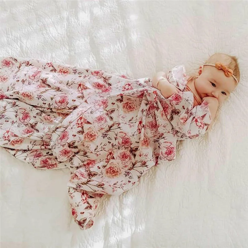 PUDCOCO, 2 шт., Мягкое хлопковое муслиновое одеяло для младенцев, Пеленальное Одеяло для новорожденных, спальный мешок+ повязка на голову, комплект одежды
