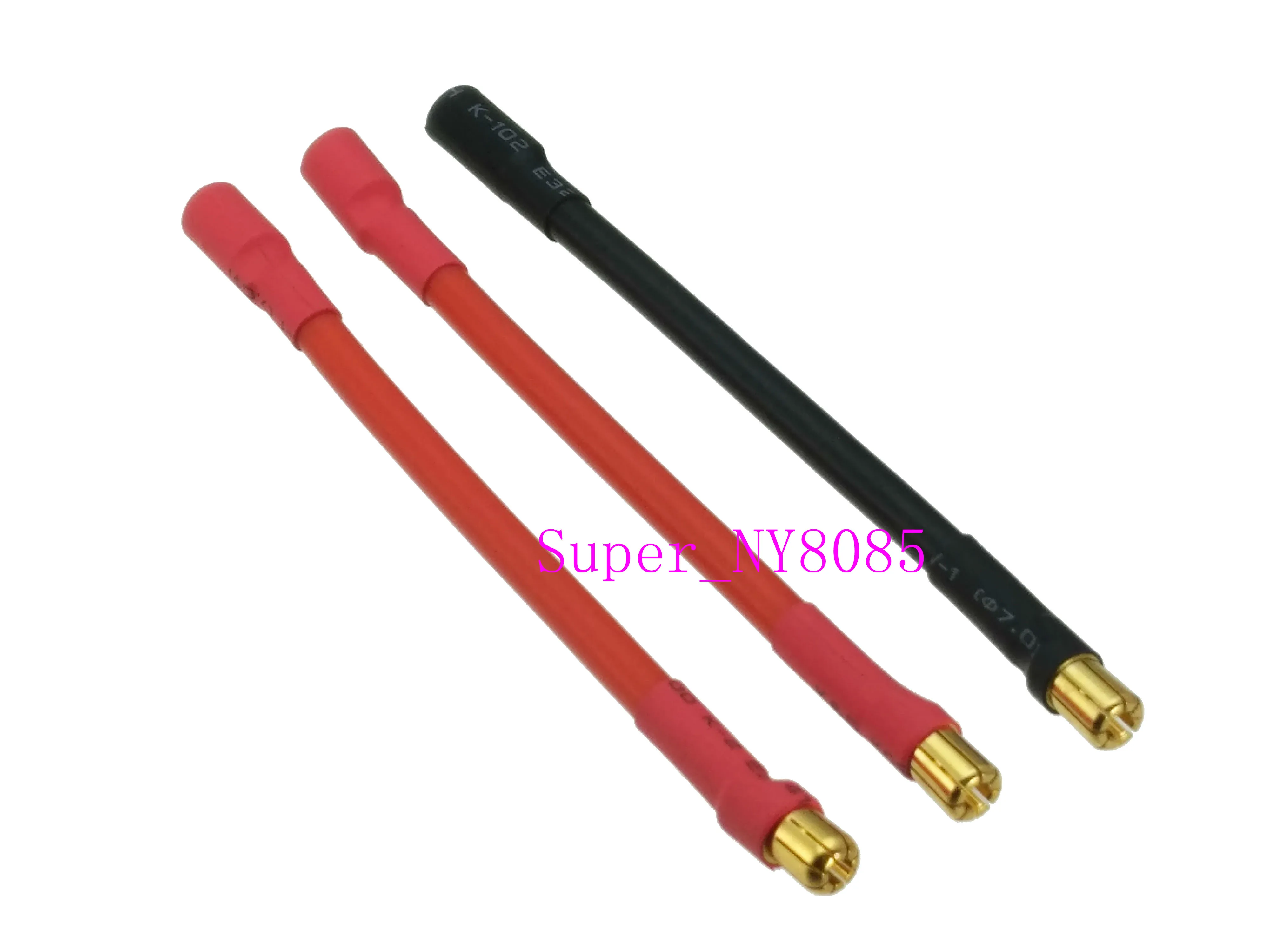 

3pcs/set 6.5MM Bullet Male to Female 10AWG 10CM Castle Mambo ESC Extension cable