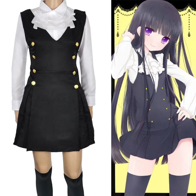 Костюм для косплея аниме Inu x Boku SS униформа девочки Shirakiin Ririchiyo юбка женская