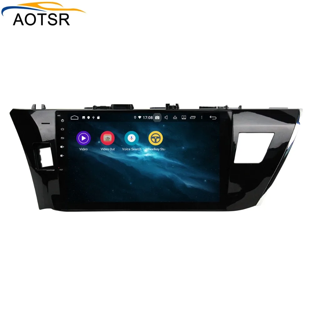 Автомагнитола 2 din с Android 9 0 4 Гб + 64 ГБ DVD плейер для TOYOTA COROLLA 2014 2015 Автомобильная gps