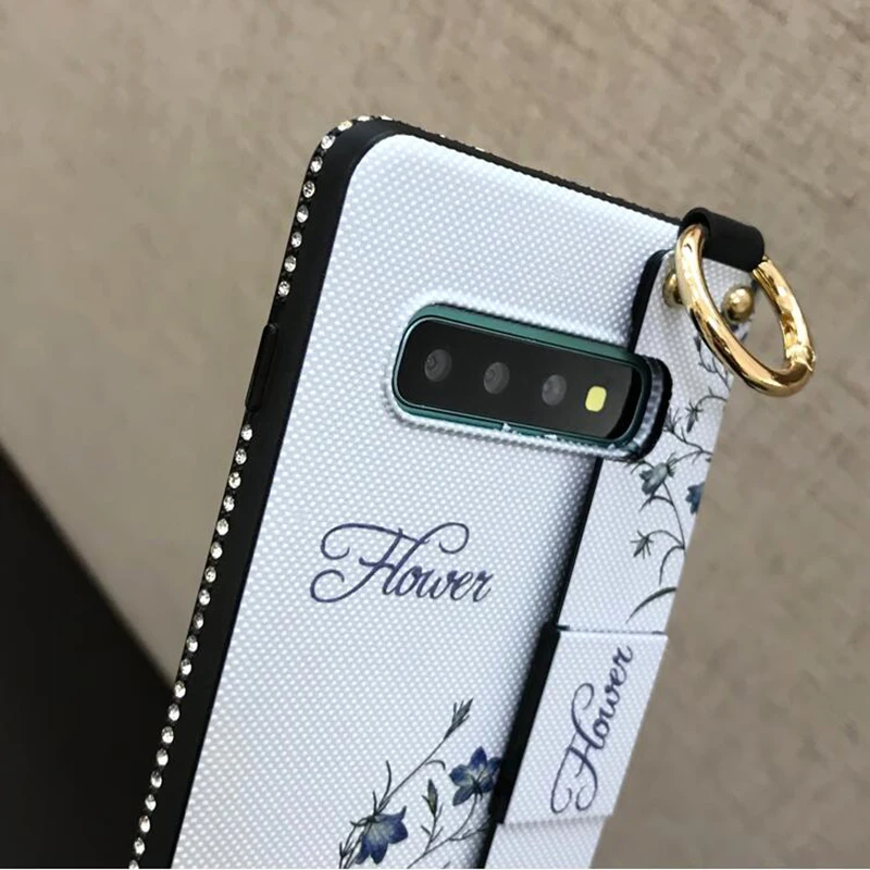 YHBBCASES для Samsung Galaxy S10 S8 S9 Plus чехол телефона в стиле ретро с цветами на запястье Note 8 9