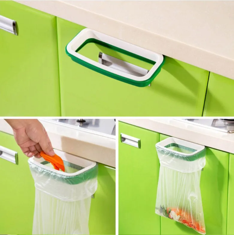 Крюк Тип кухонный шкаф дверь назад стиль кронштейн мусорный мешок для мусора стеллаж для хранения
