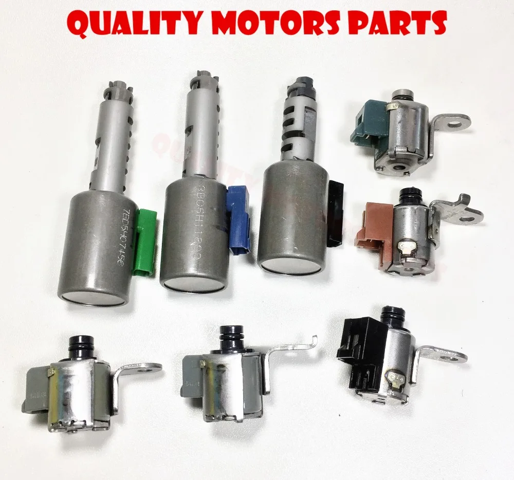 

8pc -AW55-50SN, AW55-51SN AF33, RE5F22A transmission solenoid 1 set (8pcs) fit for 5 SP F/AWD refurbishment