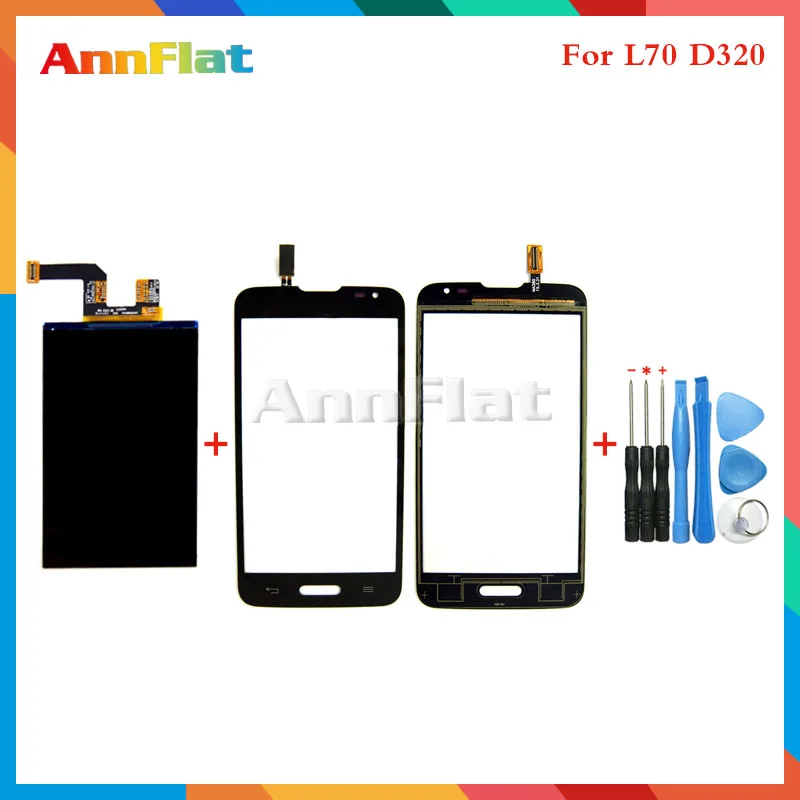 

High Quality For LG Optimus L70 D320 Lcd Display Screen + Touch Screen Digitizer Sensor + Tools Free Shipping