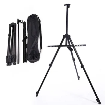 

Table Drawing Folding Easel Metal Tripod Display adjustable Sketch Easel for painting Outdoor Sketchpad Stents Scaling