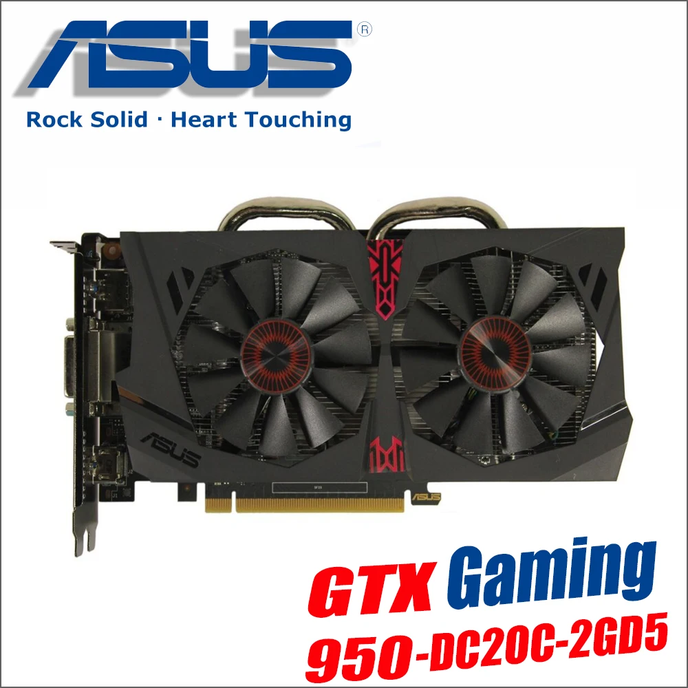 Asus GTX-750TI-OC-2GB GTX750TI GTX 750TI 750 2G D5 DDR5 128 Bit PC настольные видеокарты PCI Express 3,0 компьютерное видео