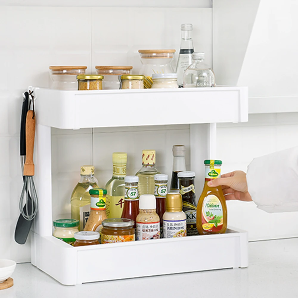 

Creative kitchen racks household items seasoning finishing shelf multi-function living room bathroom rack wx10220957