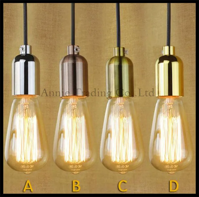 Modern Edison bulb chandelier lights Hanging incandescent bulb lamp
