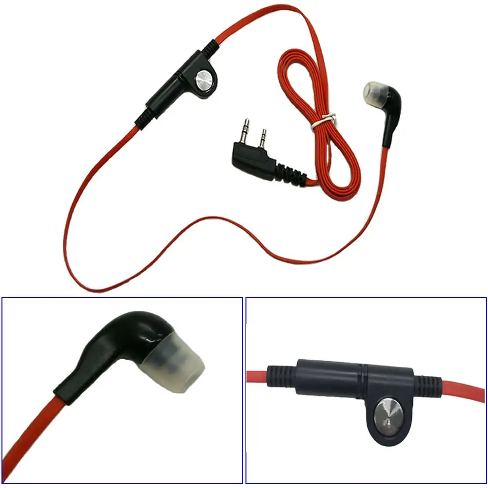 Black Fashion Noodle style earbud headphone K plug for KENWOOD Baofeng BF888s UV5R UV82 Wouxun TYT Puxing etc walkie talkie Black Fashion Noodle style earbud headphone K plug for KENWOOD Baofeng BF888s UV5R UV82 Wouxun TYT Puxing etc walkie talkie