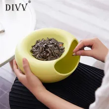 DIVV Convenient practical household kitchen Creative Shape Bowl Perfect For Seeds Nuts Fruit snacks Small objects Storage Box44