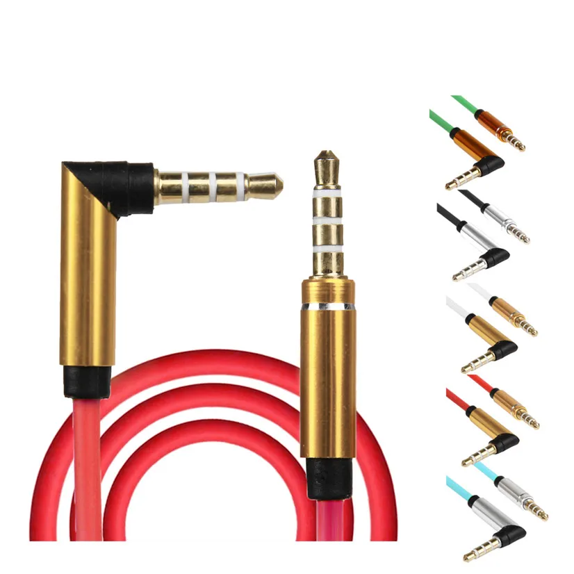

Factory Price Binmer Hot Selling 3.5mm Jack Elbow Male to Male Stereo Headphone Car Aux Audio Extension Cable Drop Shipping