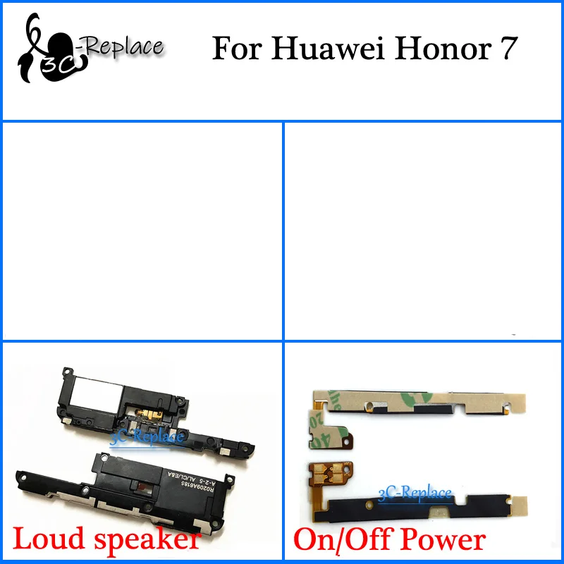 

For Huawei Honor 7 PLk-TL01H PLK-L01 PLK-UL00 PLK-AL10 Loud speaker On Off Power Flex Cable