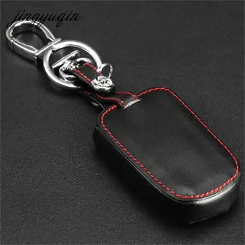Keyforkess telecomando in pelle 4BTN Fob portachiavi per auto cover per Hyundai Genesis Equus Elantra Veloster Sonata fit Kia K2 K5 - Jingyuqin telecomando in pelle 4BTN Fob portachiavi per auto cover per Hyundai Genesis Equus Elantra