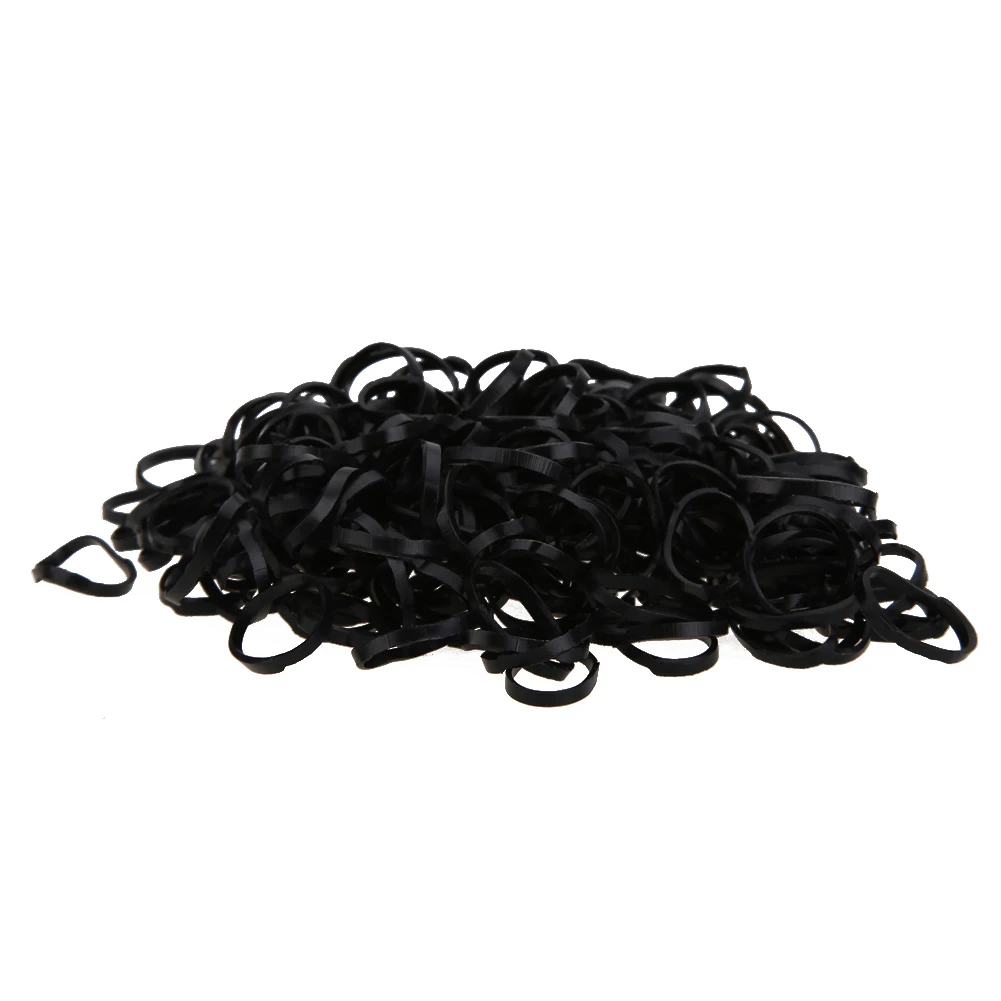 

300pcs/set Ties Braids Plaits Rubber Hairband Rope Ponytail Holder Elastic Hair Hairdressing Style Tools For Hair Accessories