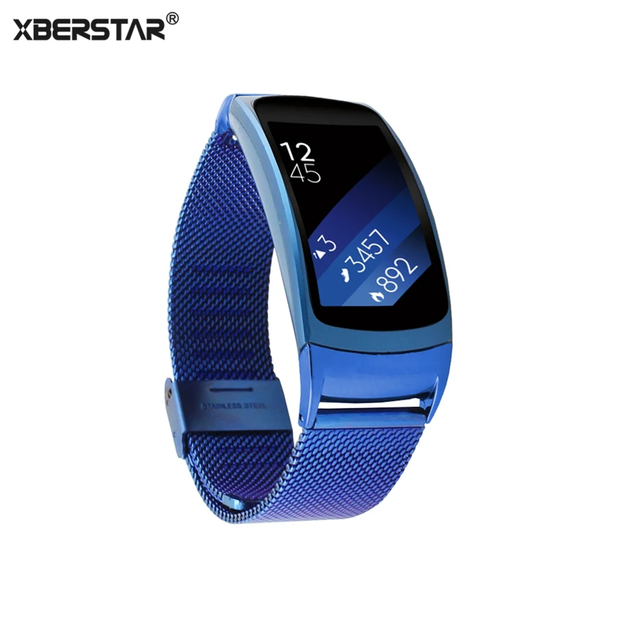 Milanese Stainless Steel Watch Bands Strap for Samsung Gear Fit 2 SM R360 GPS Sports Fitness